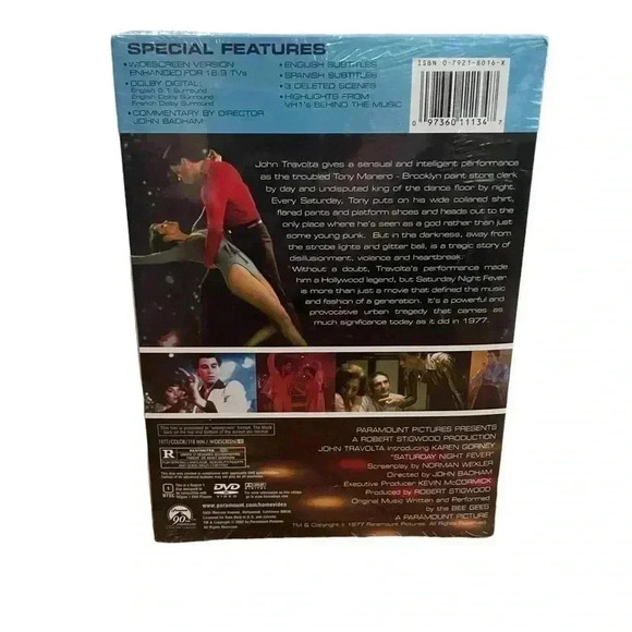 John Travolta Saturday Night Fever DVD Widescreen 25th Anniversary - Picture 2 of 3